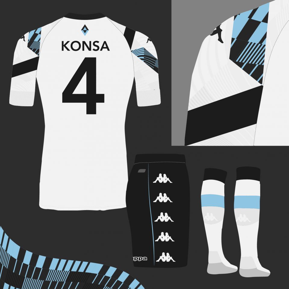 Aston Villa 2021/22 Away Kit Concept - back