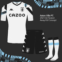 Aston Villa 2021/22 Away Kit Concept - front